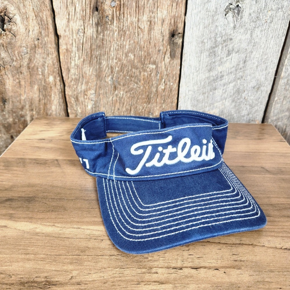 Titleist Golf Visor Navy Blue Pro V1 Mens Hat